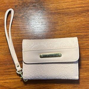 Stone Mountain USA Pink Embossed Trifold Wristlet